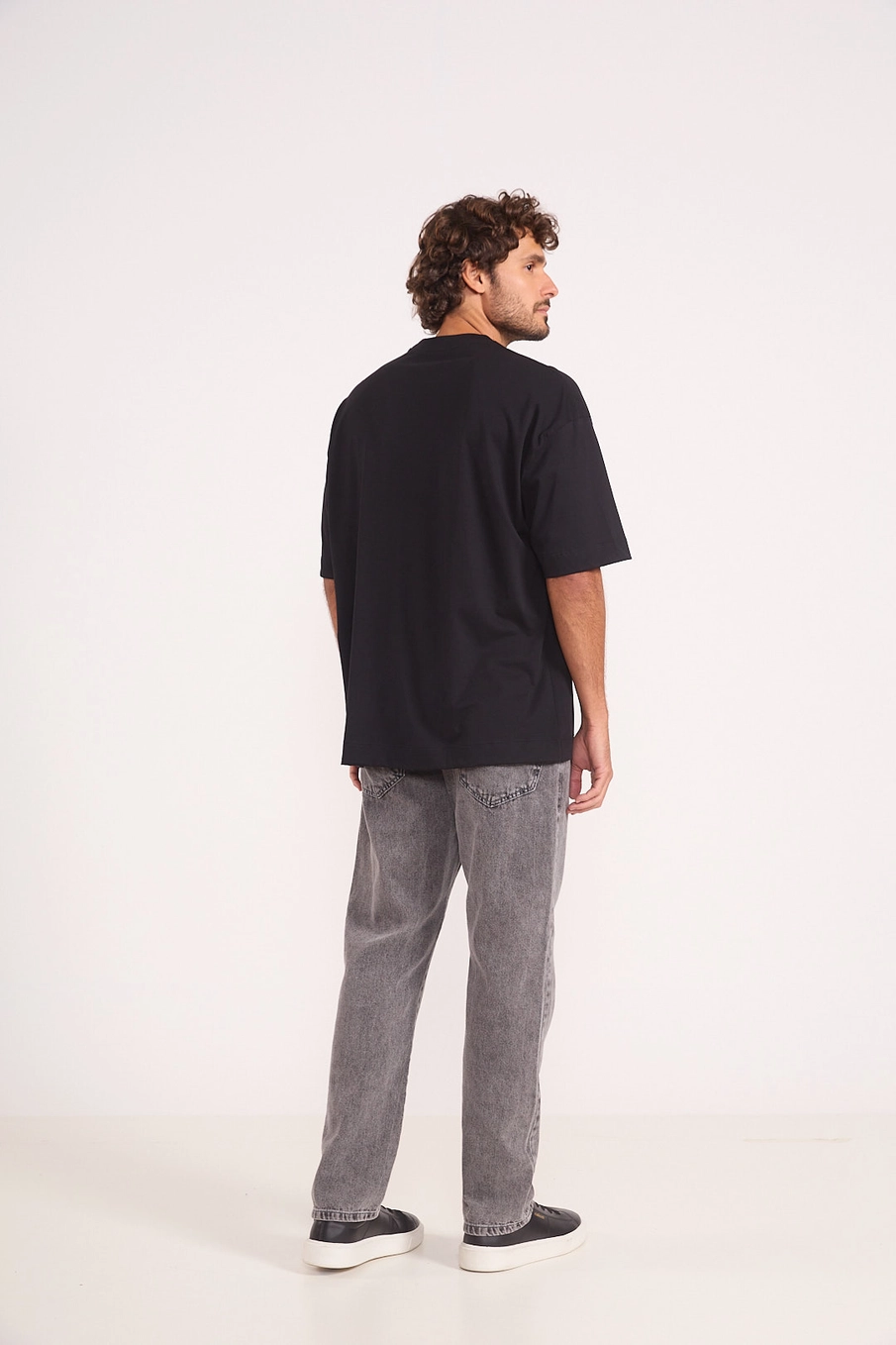 Calça Masculina Jeans Reta Premium Indigo Preto