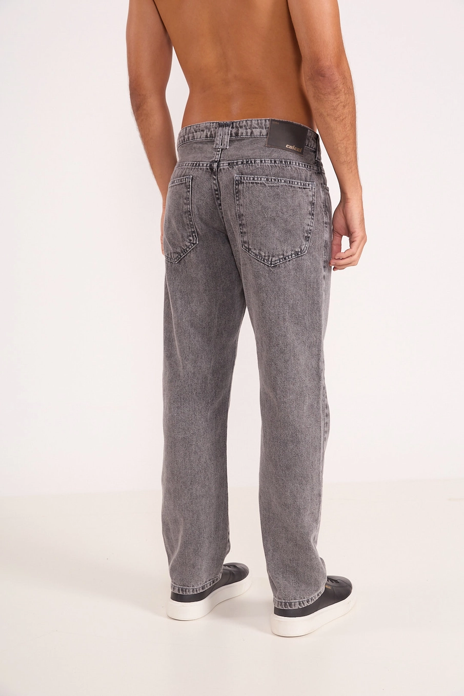Calça Masculina Jeans Reta Premium Indigo Preto
