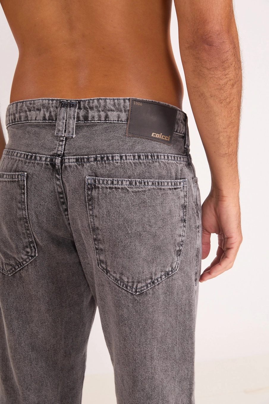 Calça Masculina Jeans Reta Premium Indigo Preto