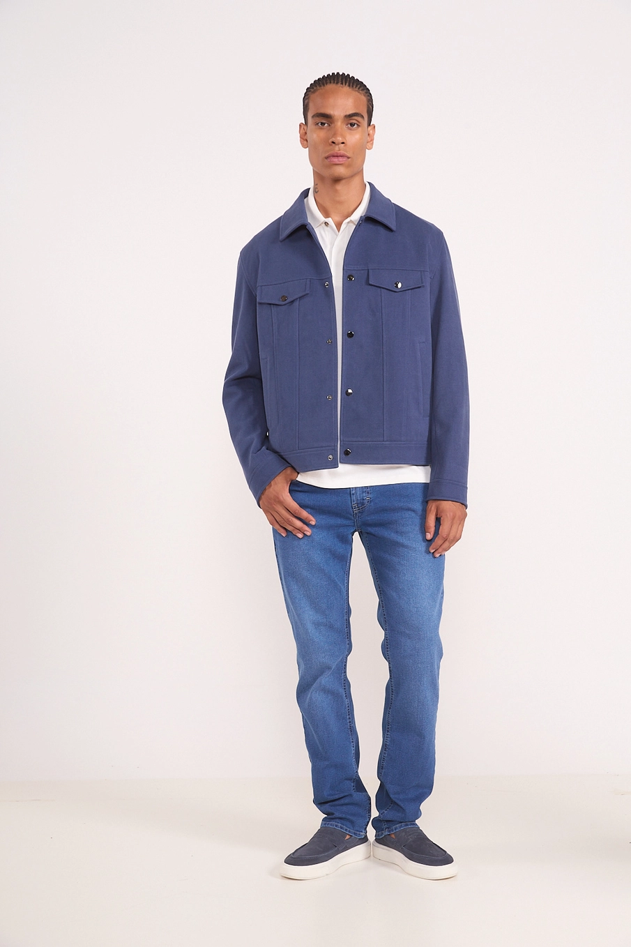 Calça Jeans Masculina Reta Índigo