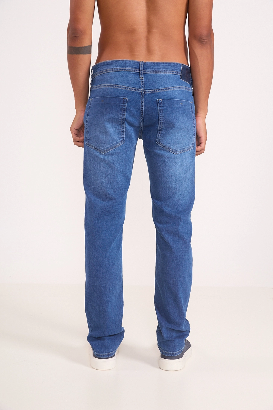 Calça Jeans Masculina Reta Índigo
