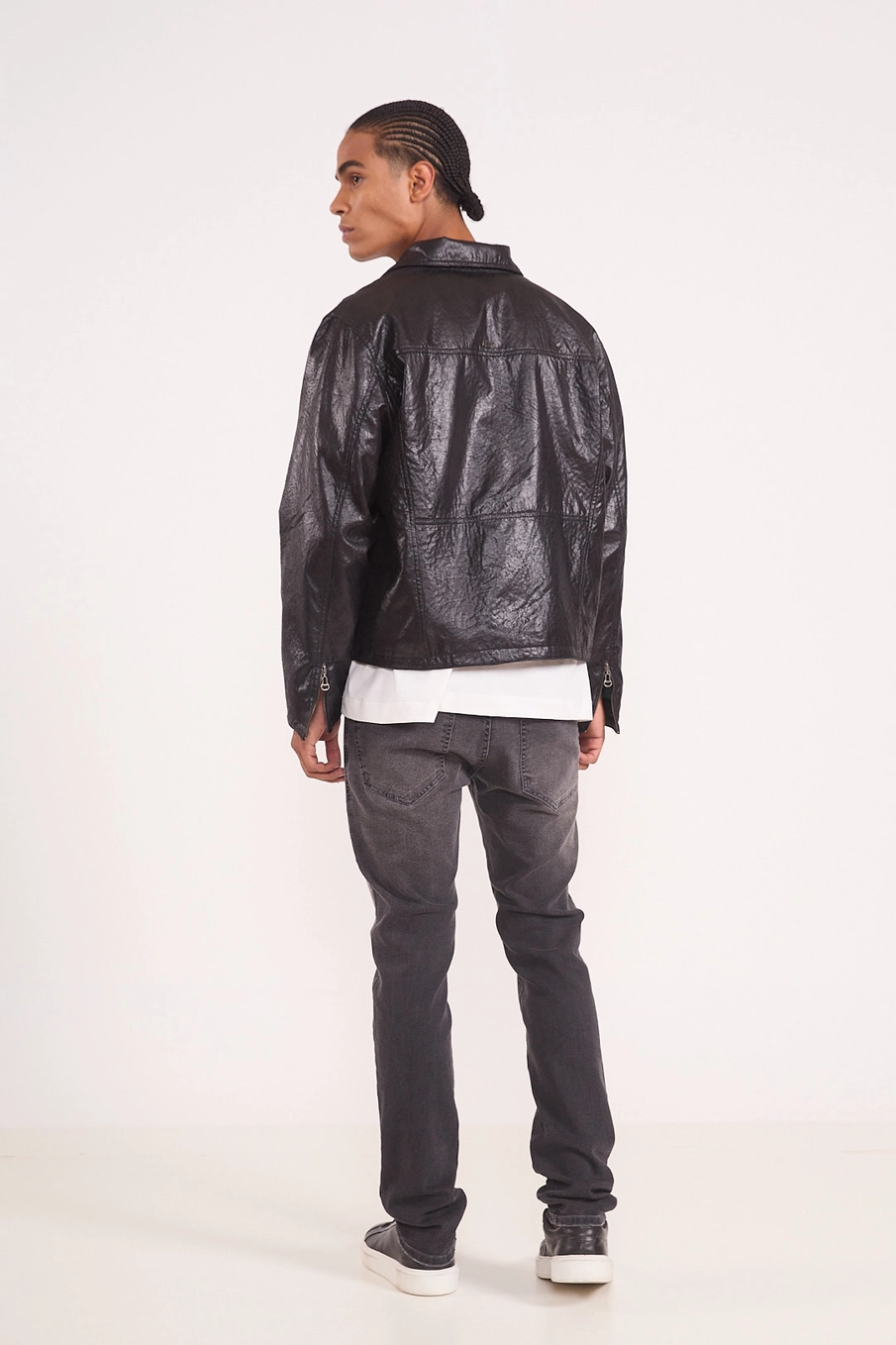 Calça Masculina Felipe Skinny Indigo Preto