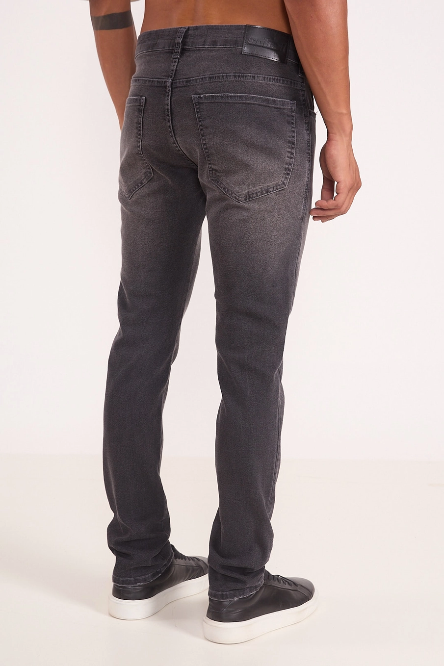 Calça Masculina Felipe Skinny Indigo Preto
