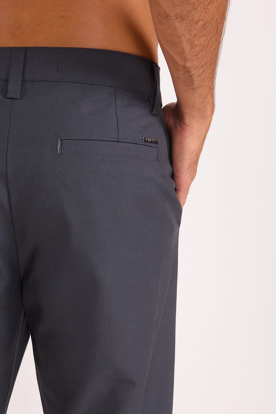 Calça Masculina Reta Cinza