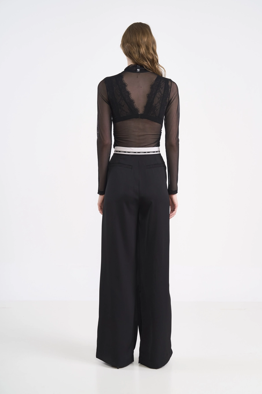 Calça Wide Leg Alfaiataria Preto