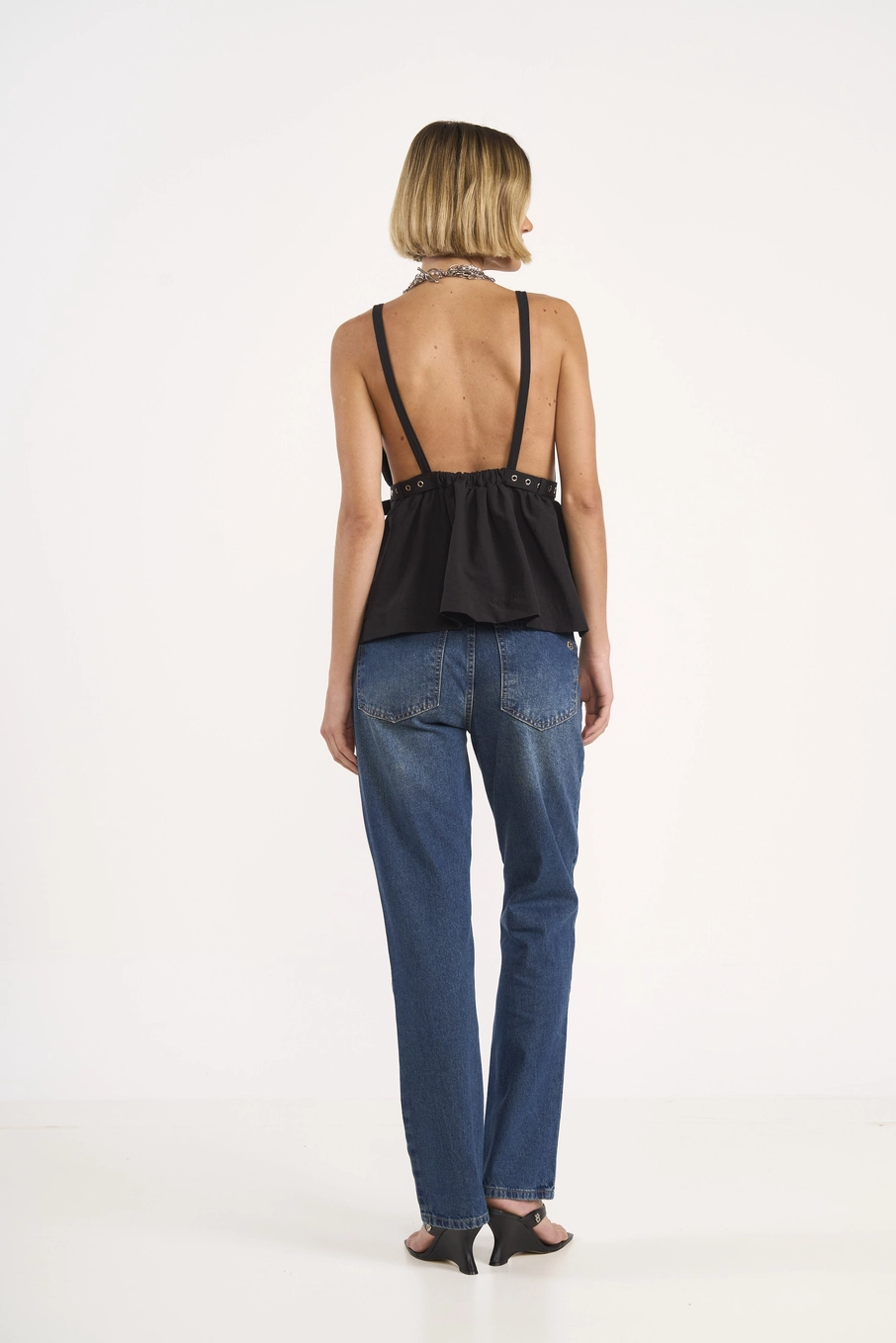 Calça Jeans Reta Azul Médio Índigo