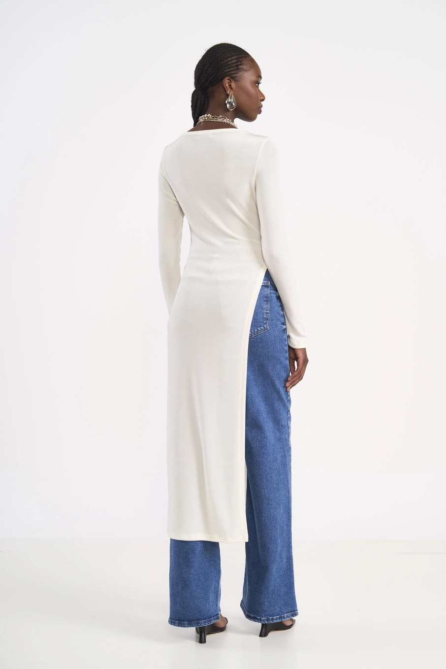 Calça Jeans Wide Leg Cintura Alta Juliette Índigo