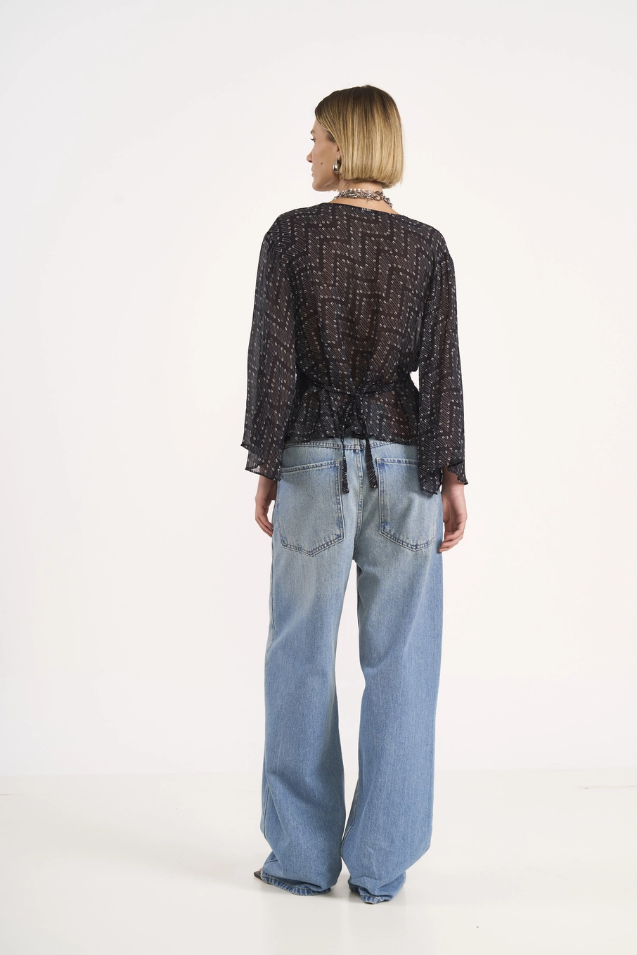 Calça Jeans Bruna Wide Leg Índigo
