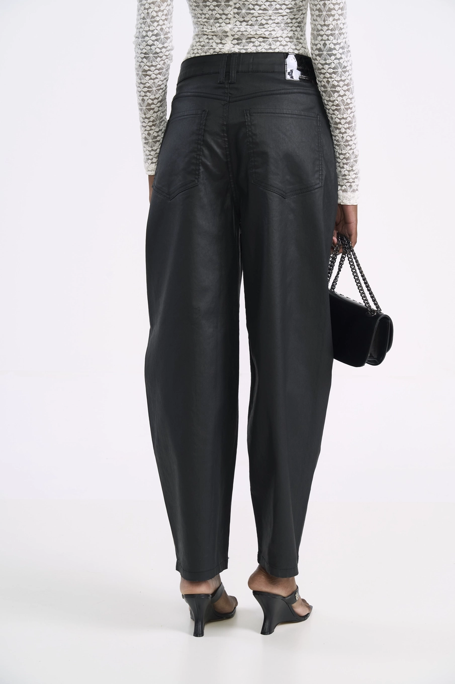 Calça Barril Resinada - Joana Preto