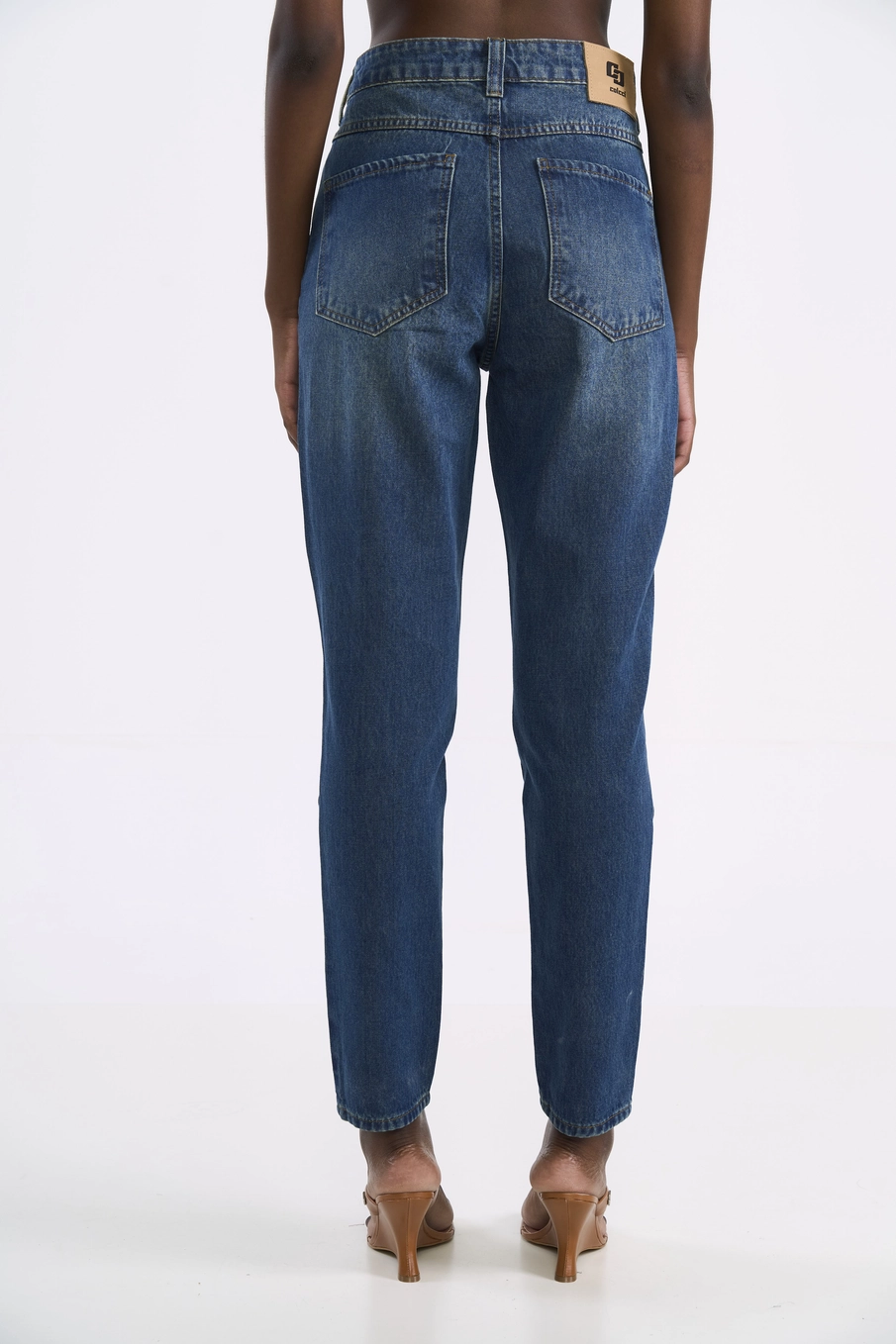 Calça Feminina Jeans Cropped Índigo