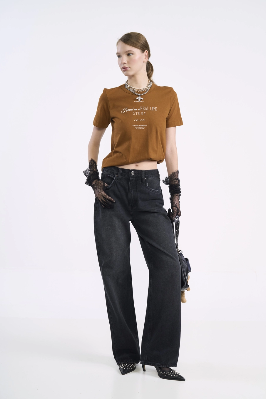 Calça Jeans Wide Leg Black Indigo Preto