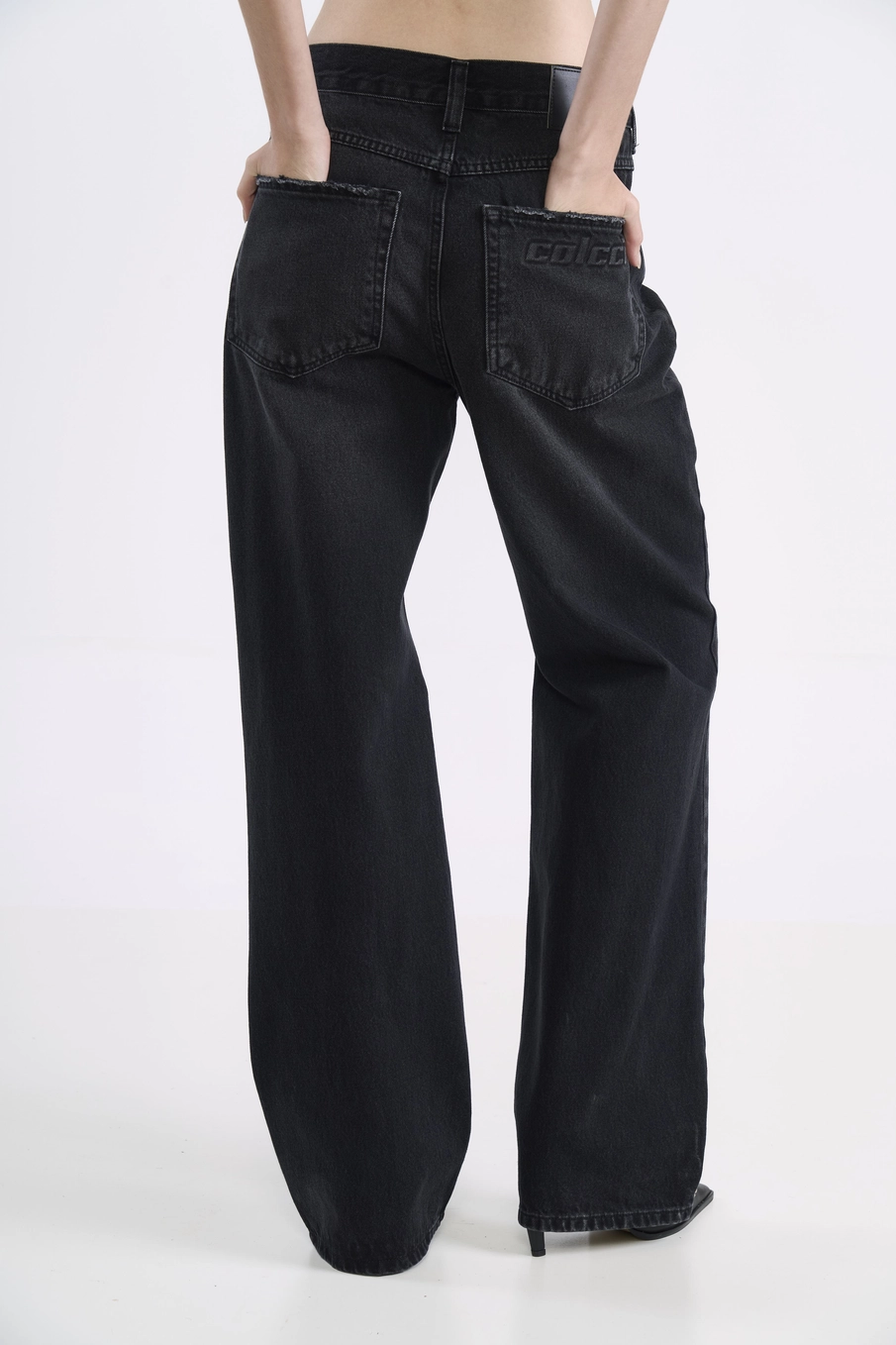Calça Jeans Wide Leg Black Indigo Preto