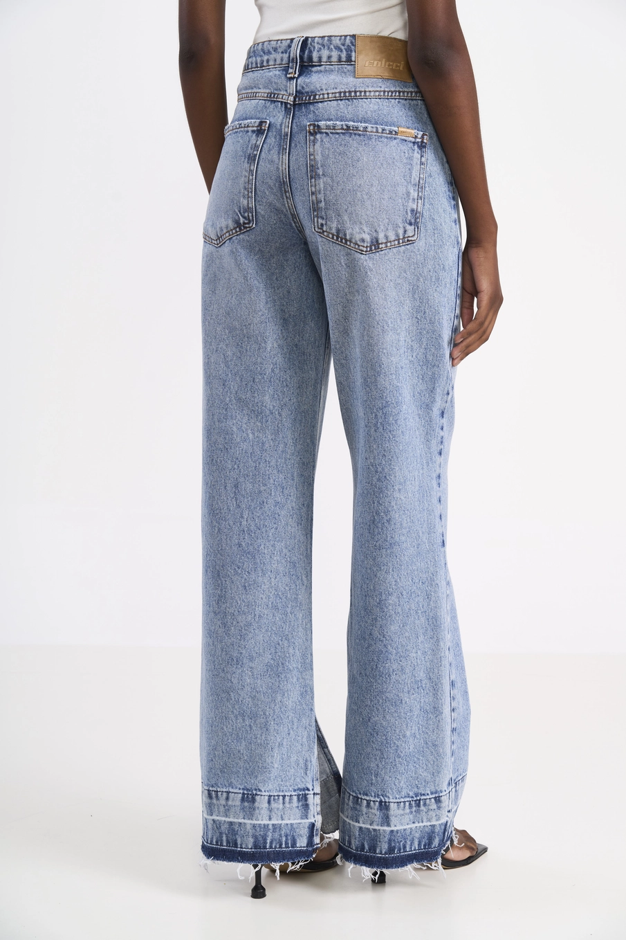 Calça Jeans Wide Leg Índigo