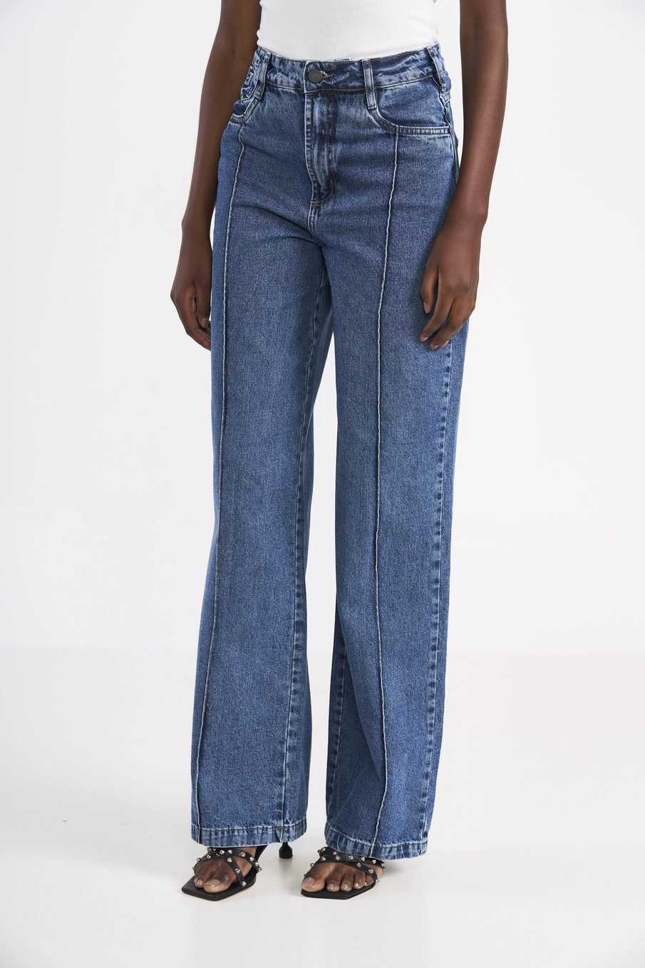 Calça Jeans Wide Leg Juliette Índigo