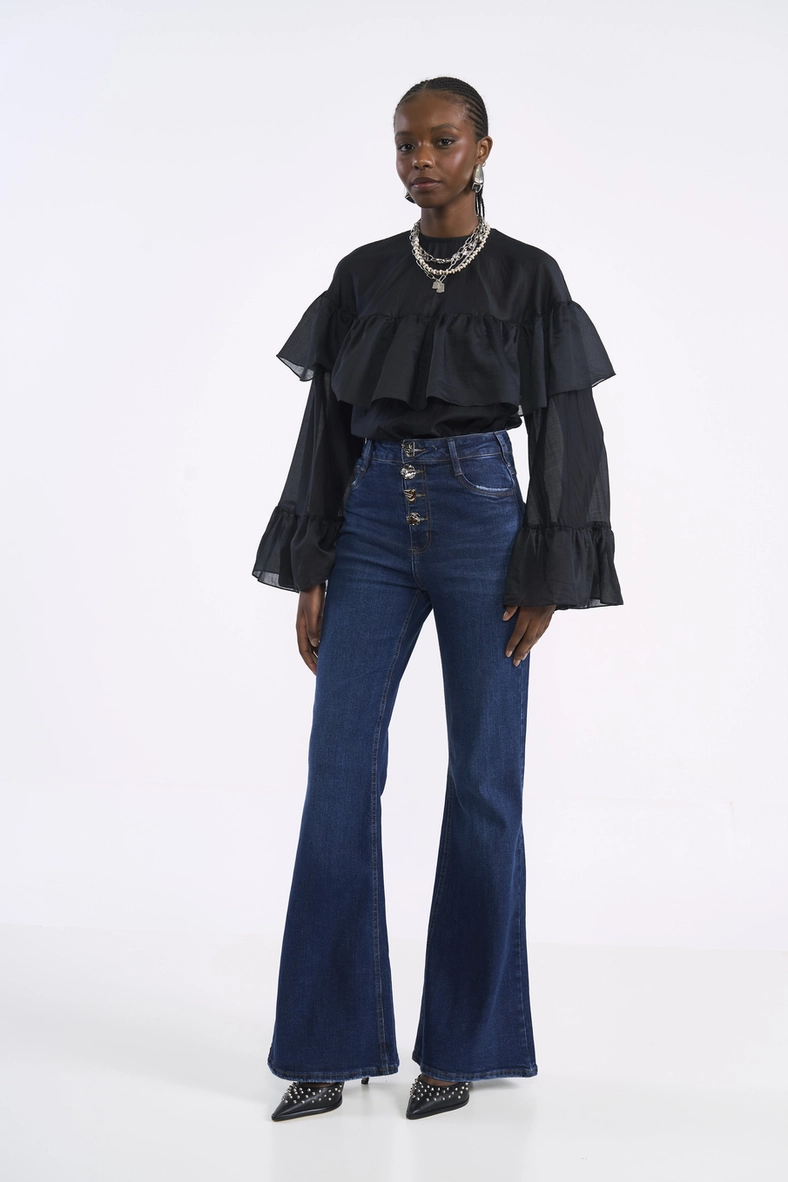 Calça Feminina Jeans Bruna Flare