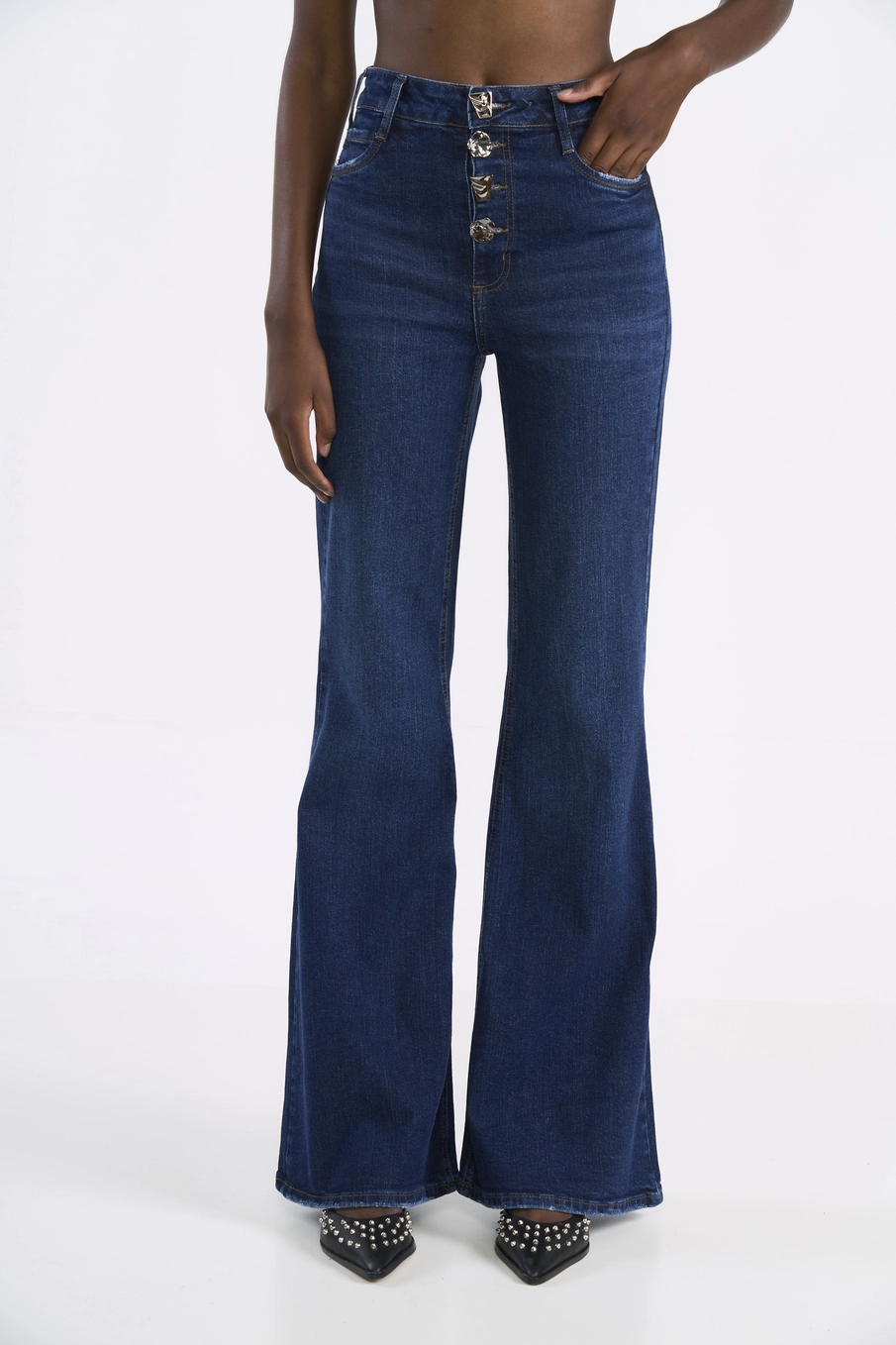 Calça Feminina Jeans Bruna Flare Índigo