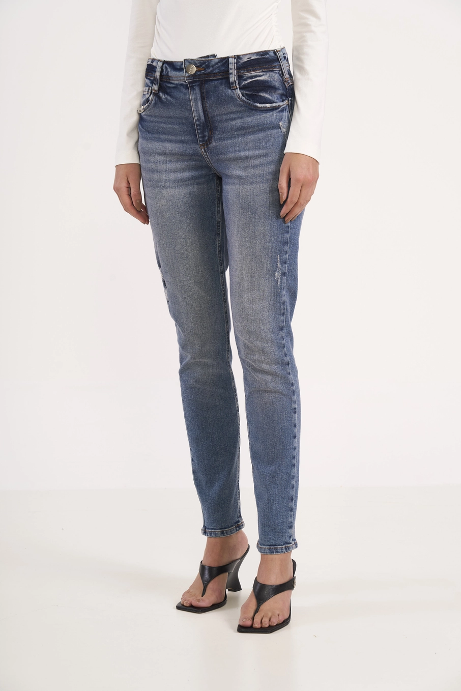 Calça Feminina Jeans Skinny Bia Índigo