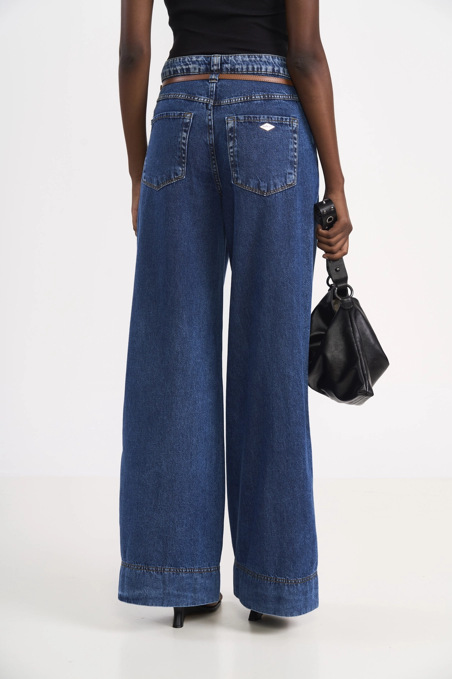Calça Jeans Wide Leg Silvia Índigo