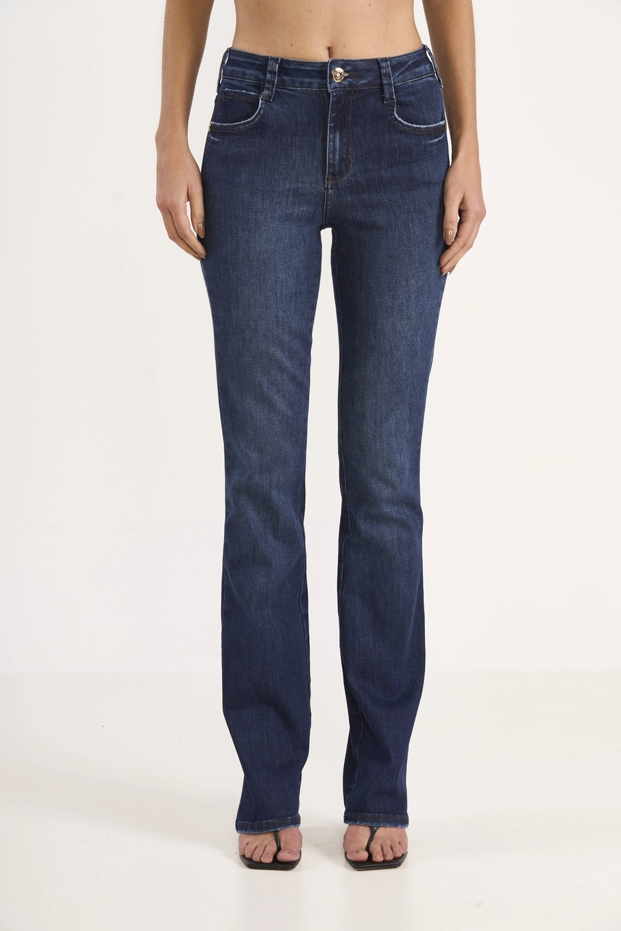 Calça Feminina Jeans Bia Reta Índigo