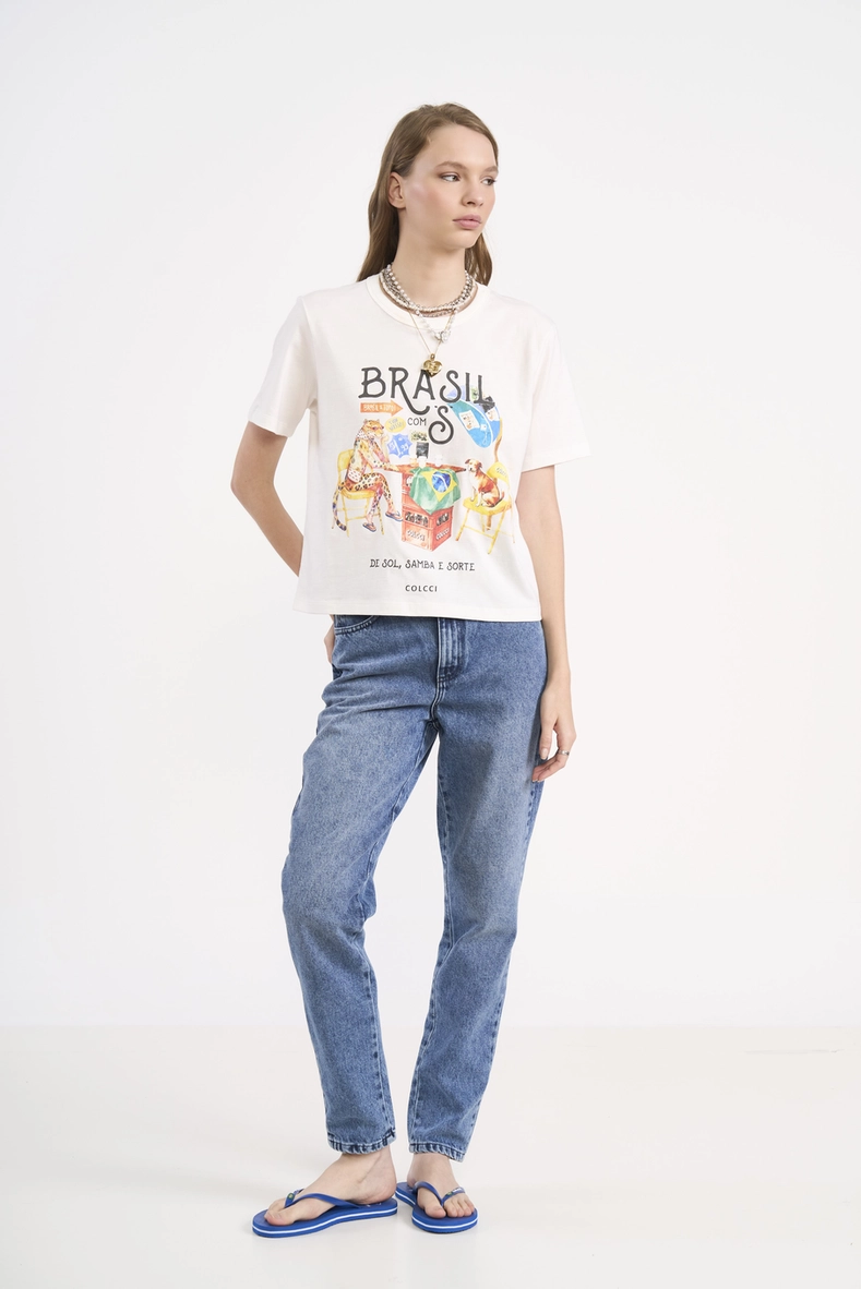 Calça Jeans Casual Vintage Mom