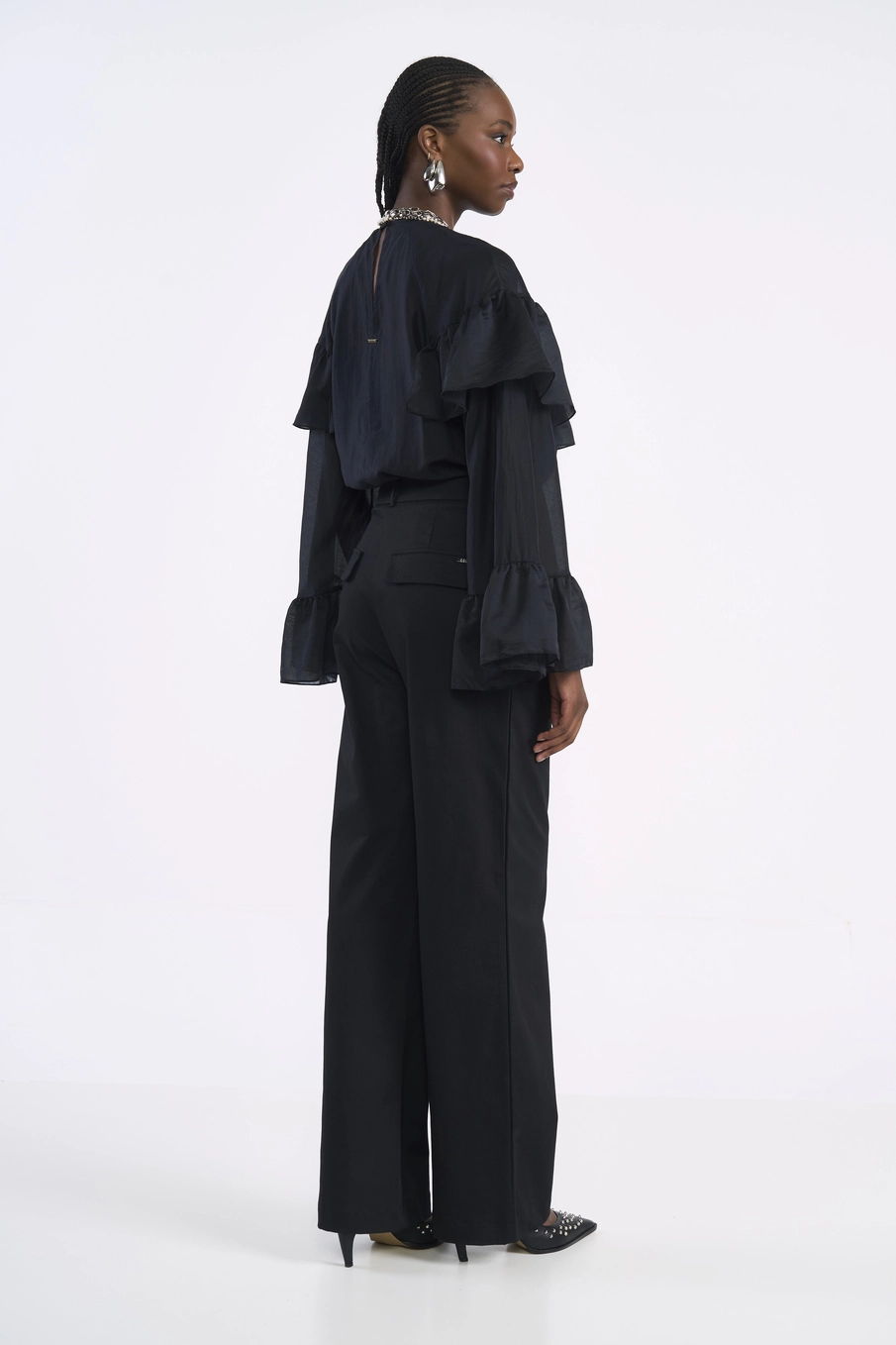 Calça Alfaiataria Reta Preto