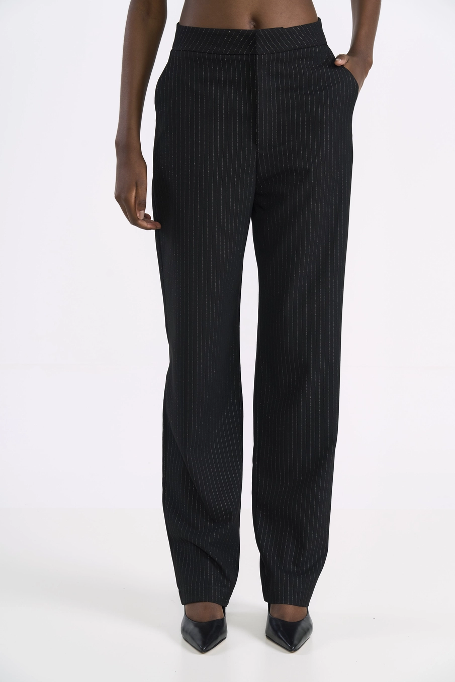 Calça Alfaiataria Risca De Giz Estampados
