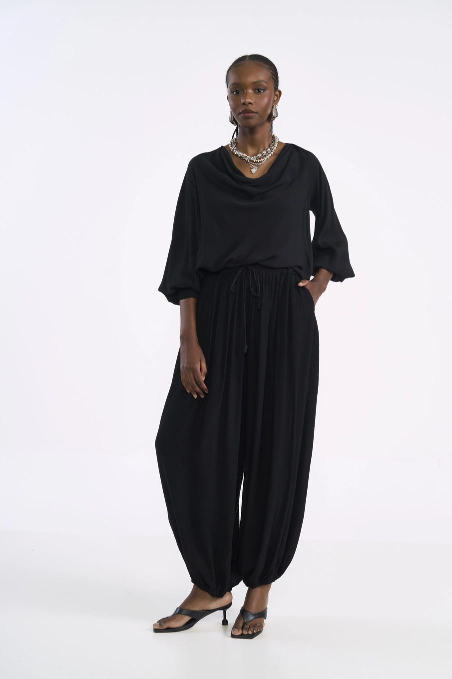 Calça Aladim Fluida Preto