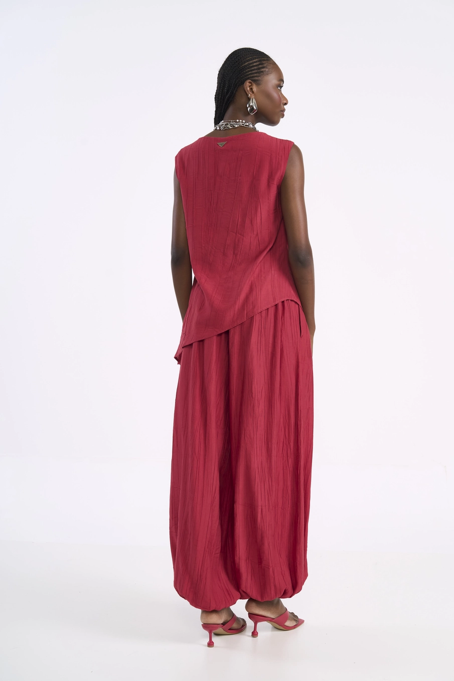 Calça Feminina Aladim Vermelho