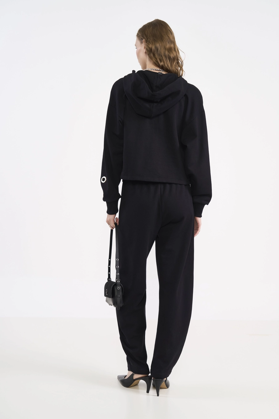 Calça Barril Com Max Ilhós Preto