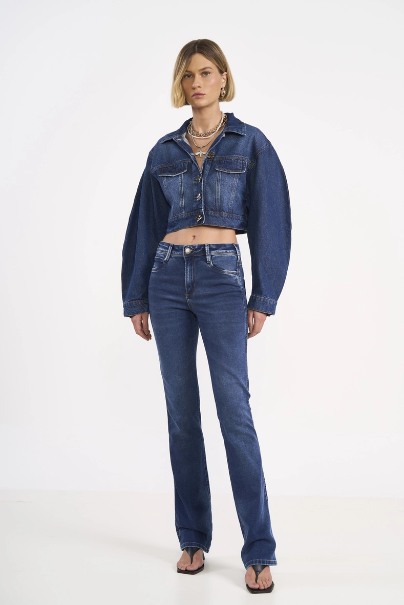 Calça Jeans Reta Bia