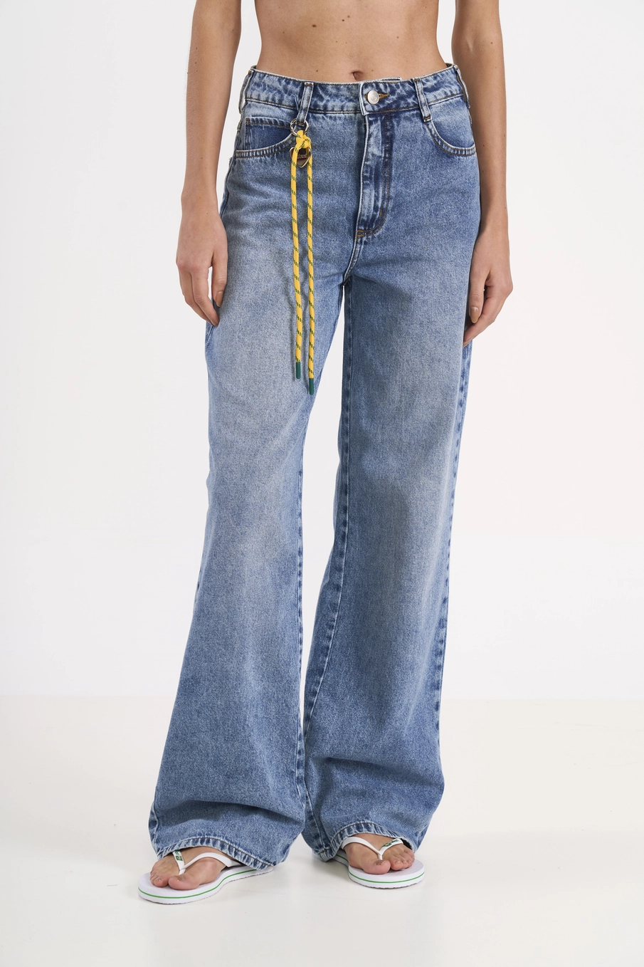 Calça Jeans Wide Leg Juliette Índigo