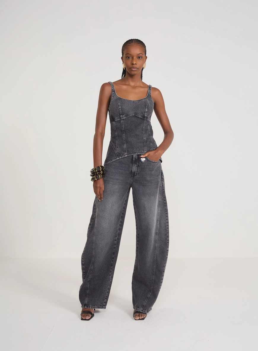 Calça Jeans Barril