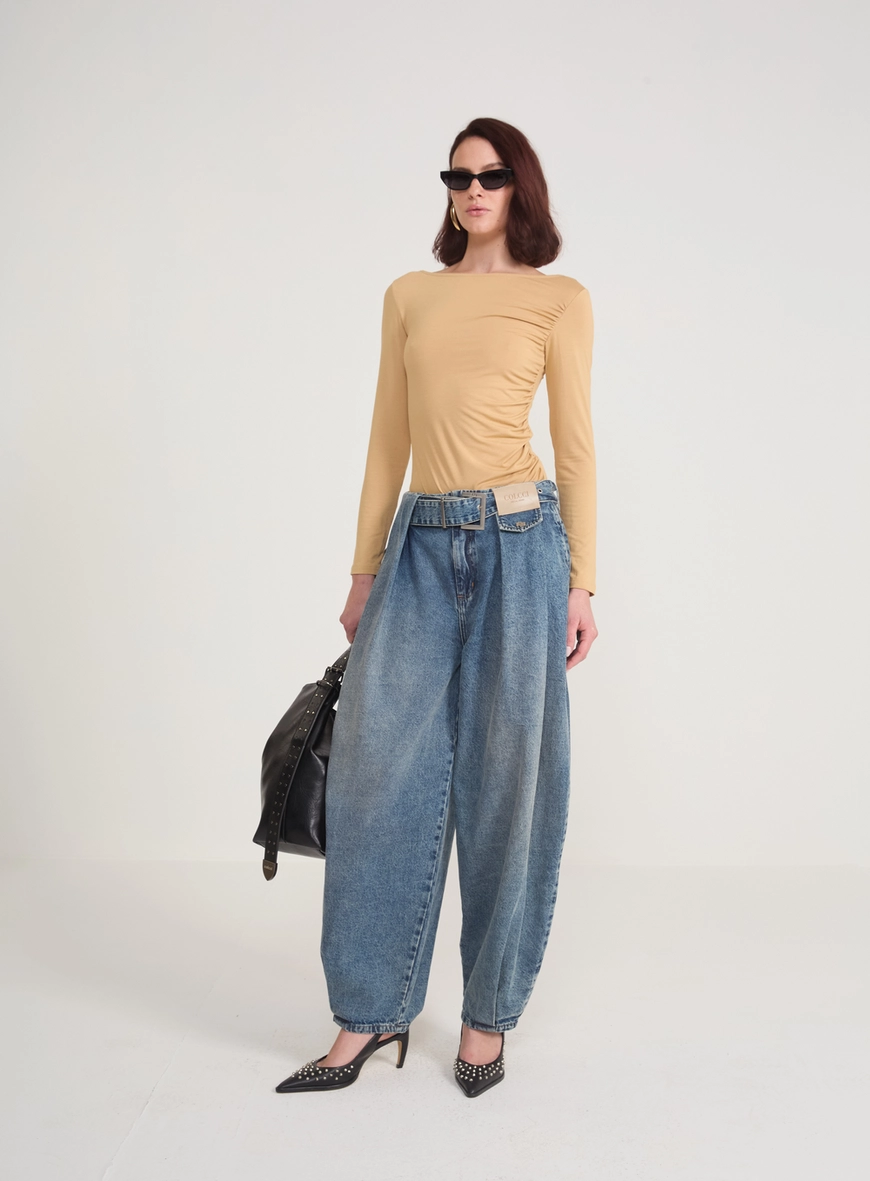 Calça Jeans Barril Com Cinto | Colcci