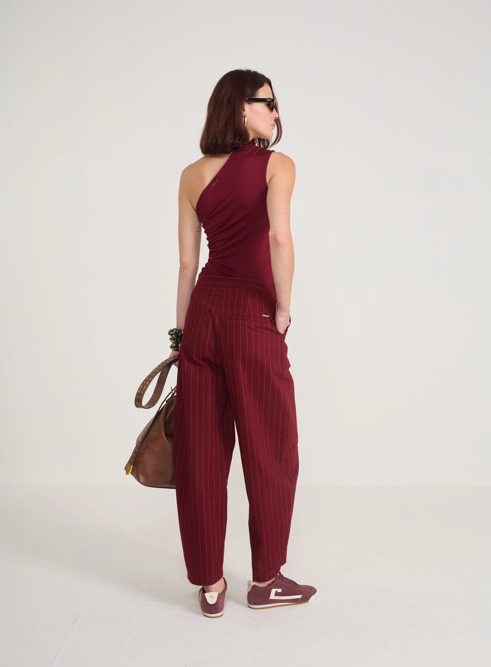 Calça Alfaiataria Risca De Giz Estampados