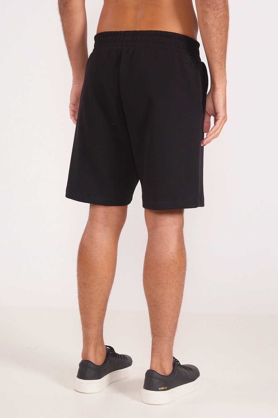 Bermuda Masculina Moletom Preto