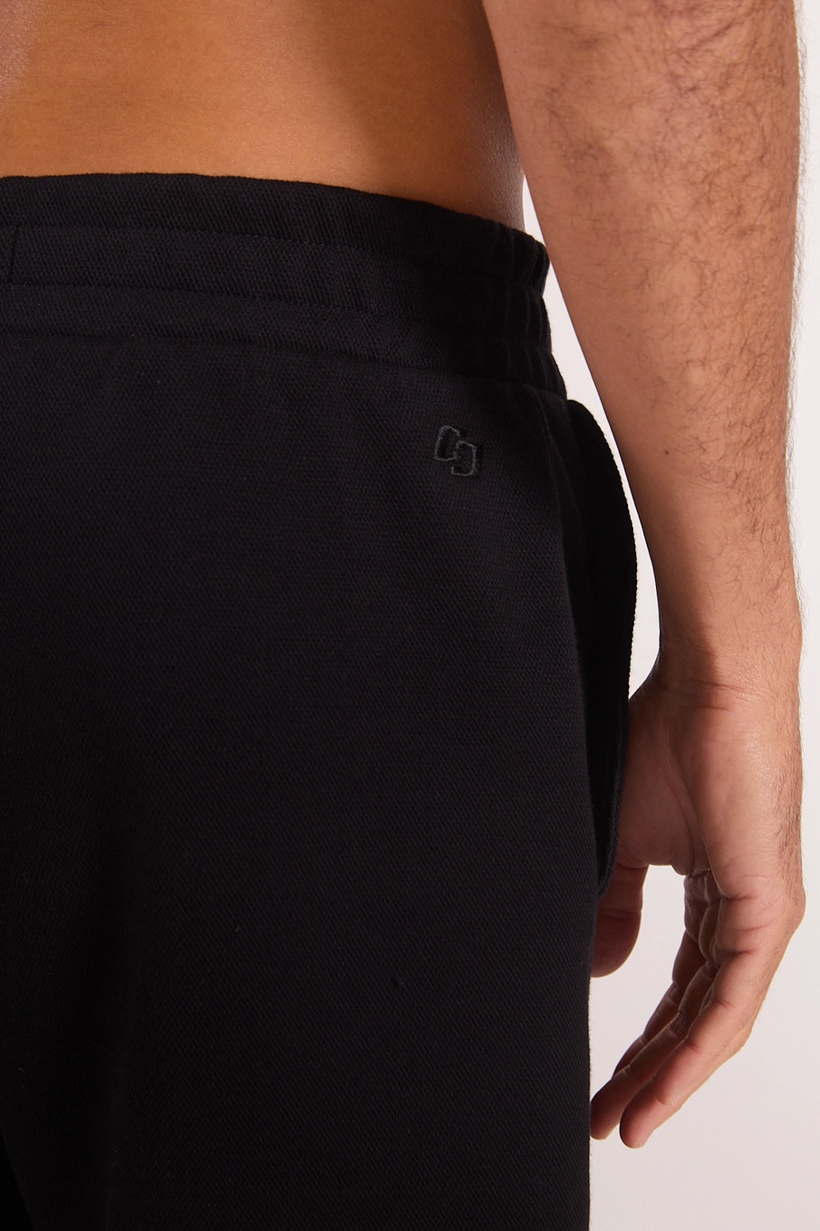 Bermuda Masculina Moletom Preto