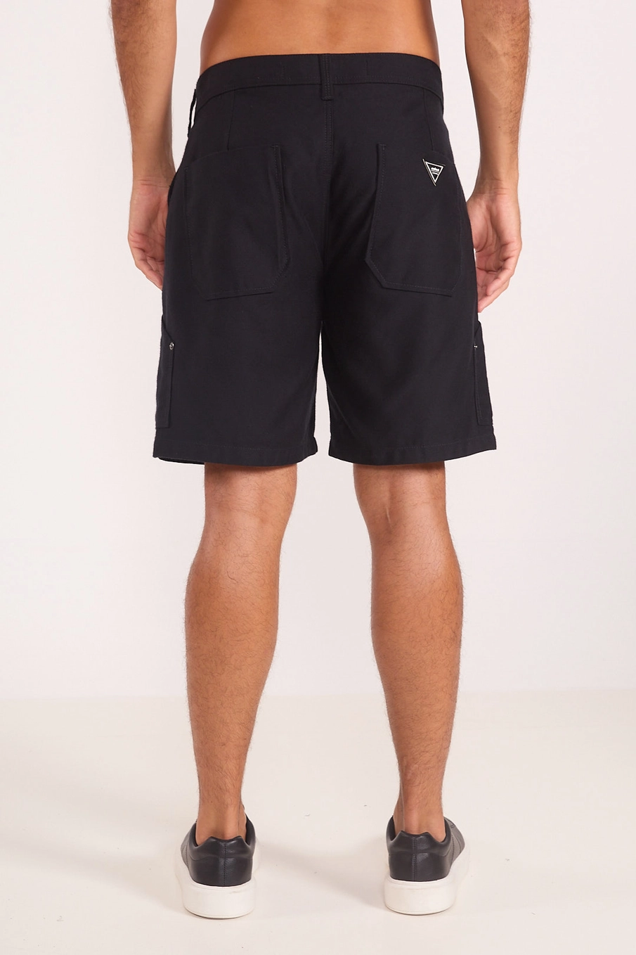 Bermuda Sarja Comfy Cargo Preto