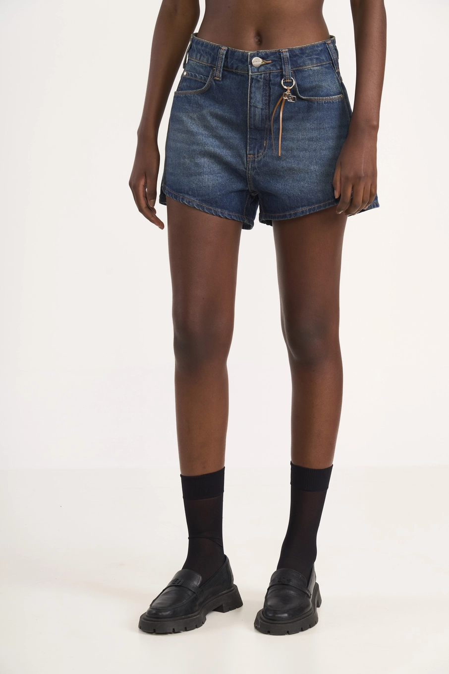 Short Jeans Feminino Casual Urbano Índigo