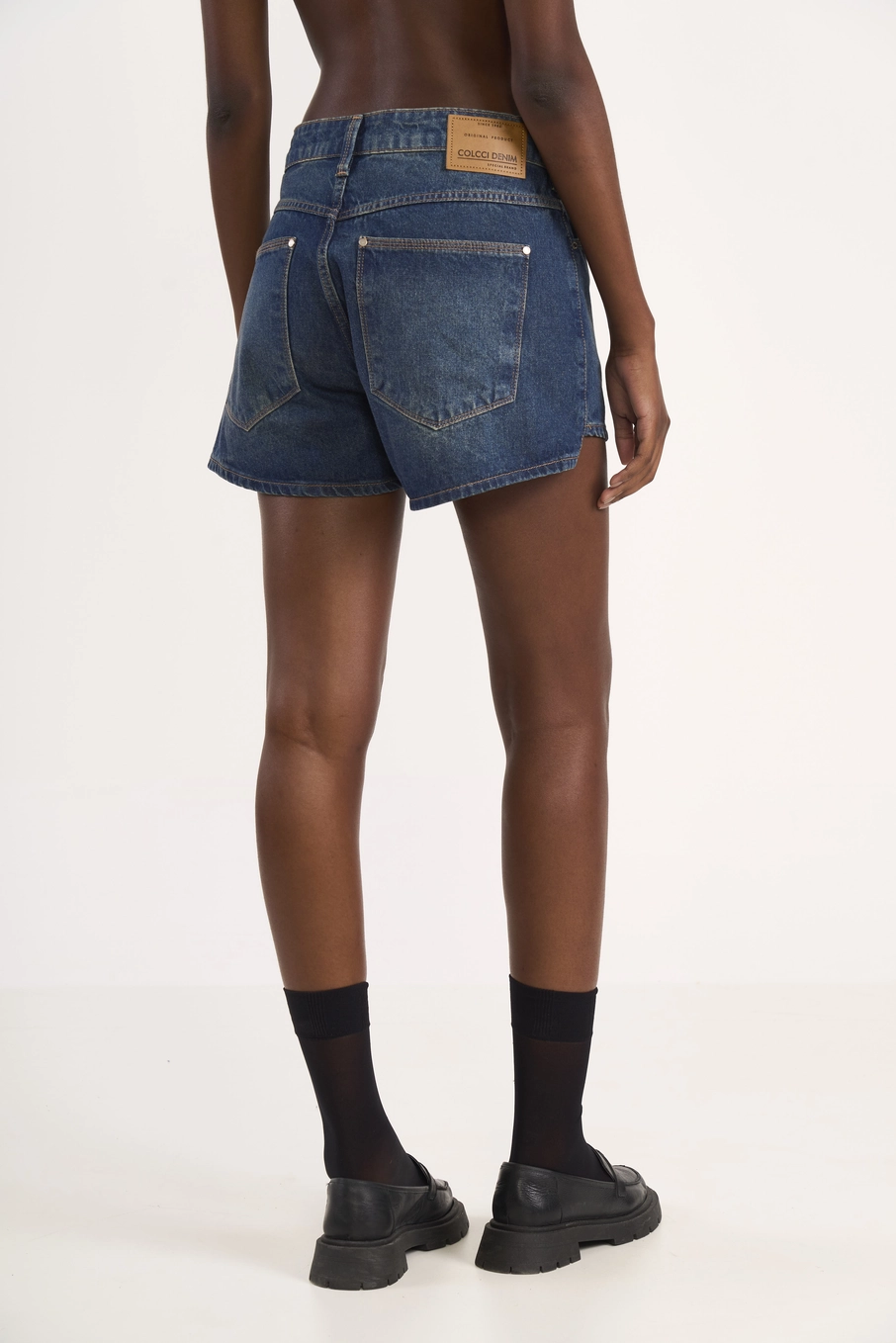 Short Jeans Feminino Casual Urbano Índigo
