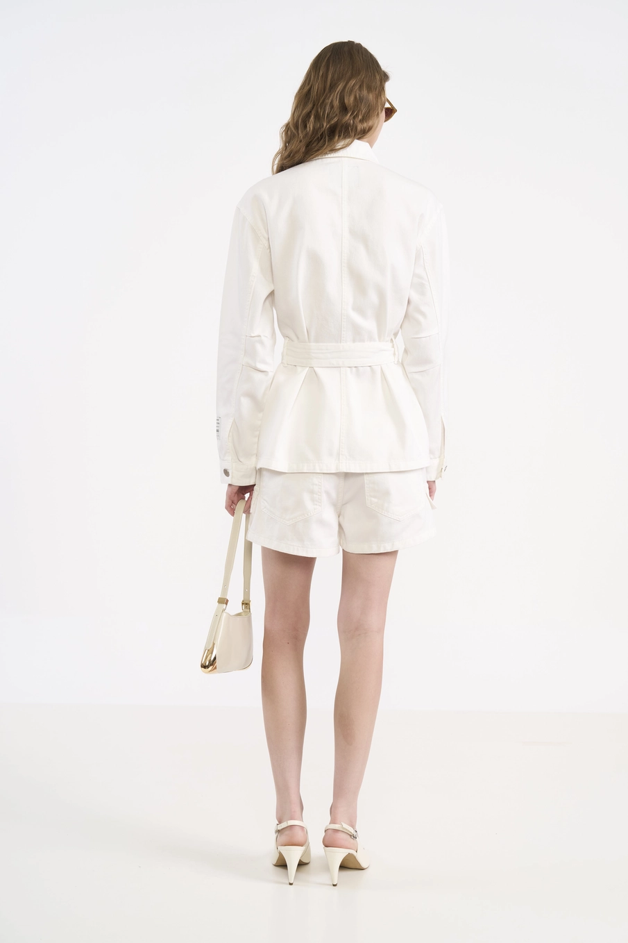Short Cargo Em Sarja Off-white Off Shell