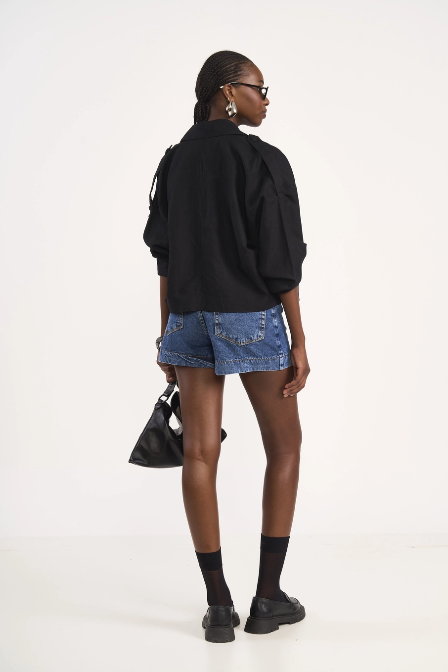 Short Jeans Joana Com Cinto Índigo