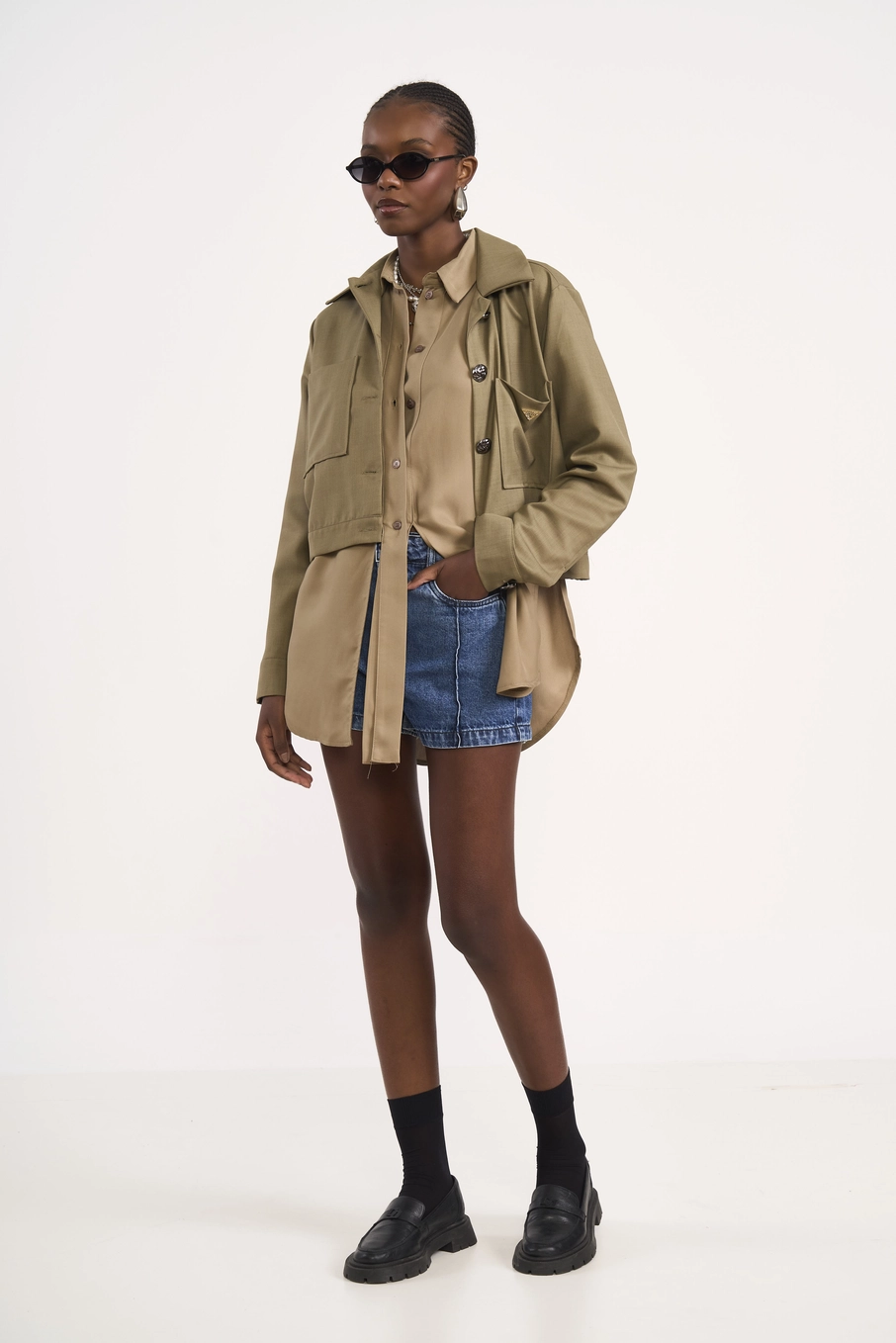 Short Feminino Jeans Mom Índigo