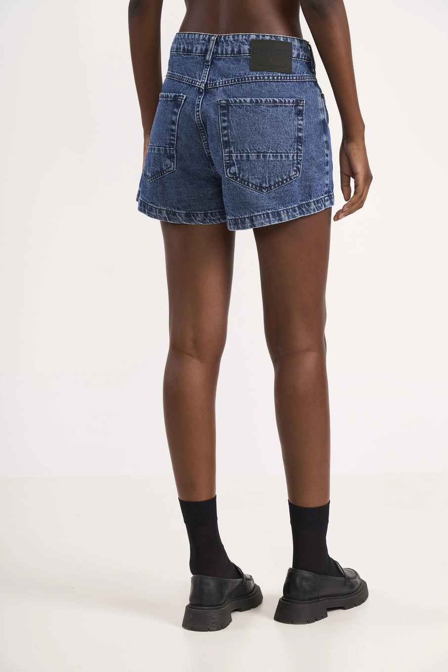 Short Feminino Jeans Mom Índigo