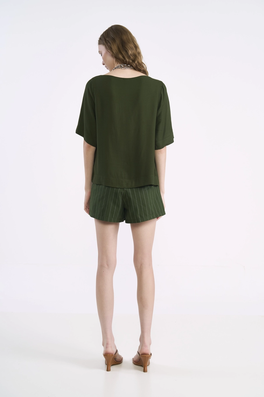 Short Alfaiataria Risca De Giz Estampados