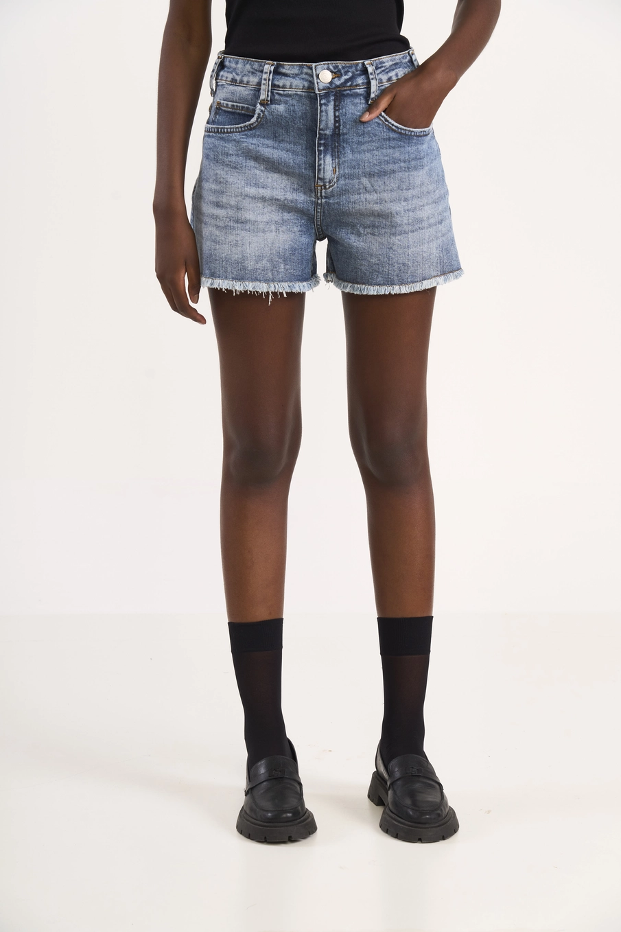 Short Feminino Jeans Jade Índigo