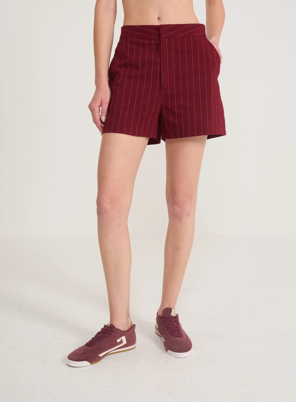 Short Alfaiataria Risca De Giz Estampados