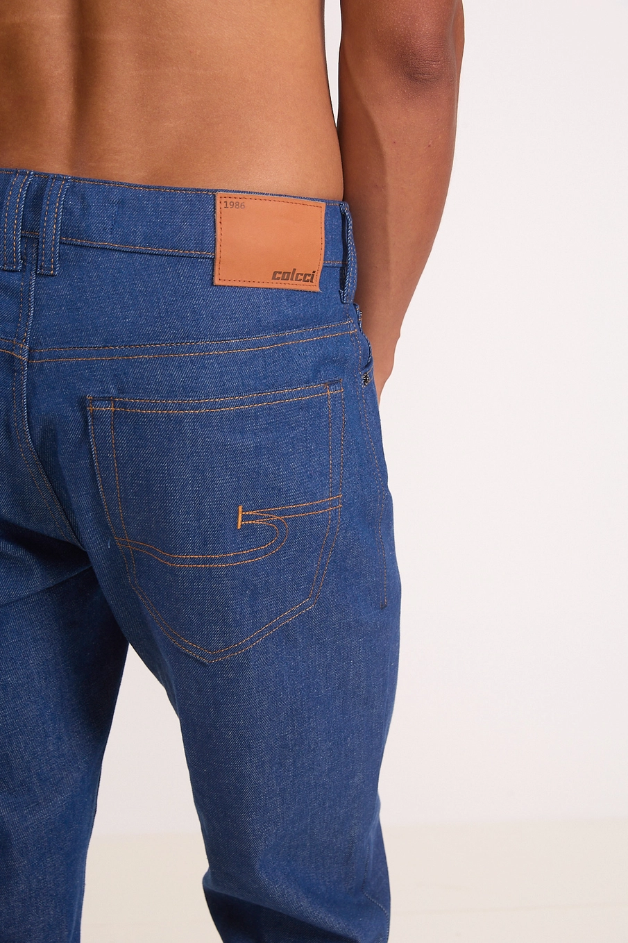 Calça Jeans Masculina Straight Reta Índigo