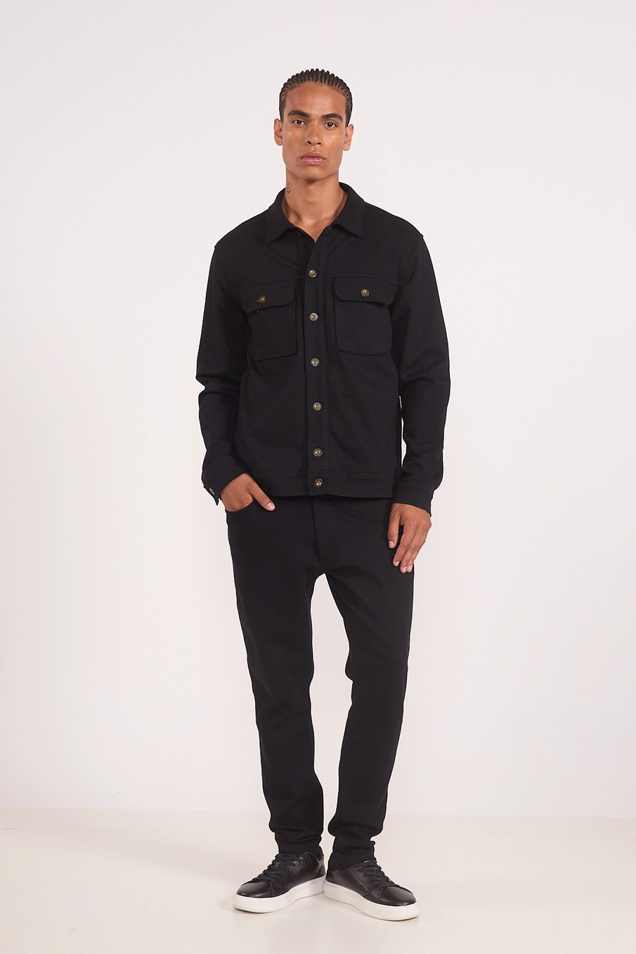 Calça Masculina Slim Fit Black Preto