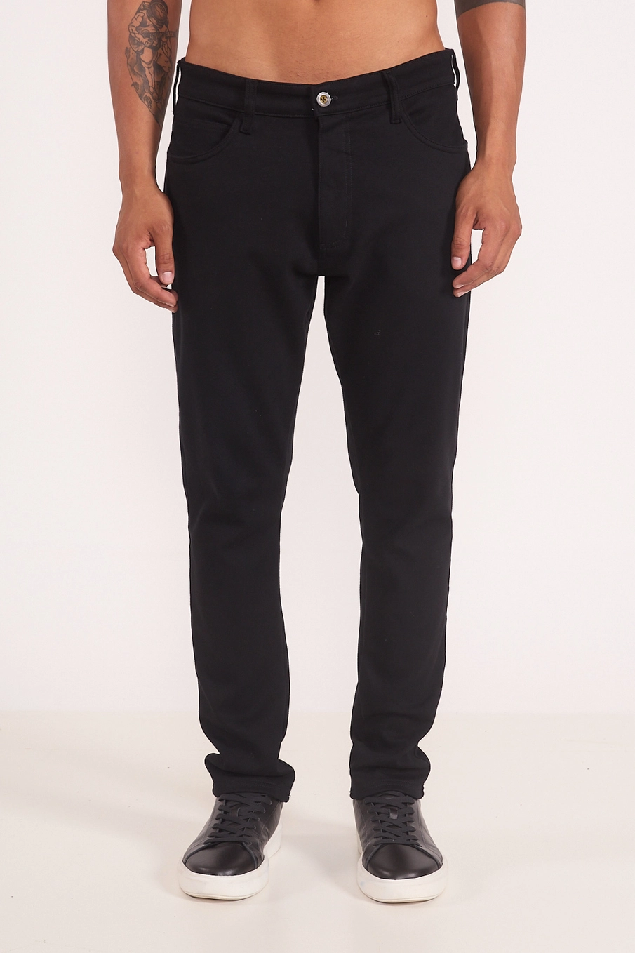 Calça Masculina Slim Fit Black Preto