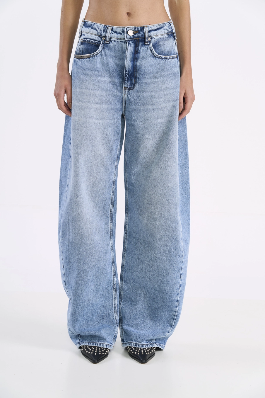 Calça Feminina Jeans Barril Índigo